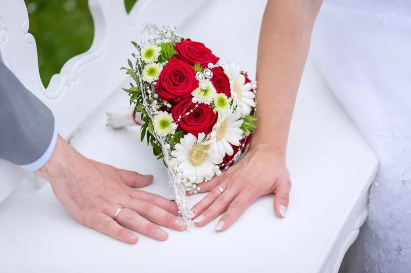 Wedding Officiant in Arizona Hands on Table